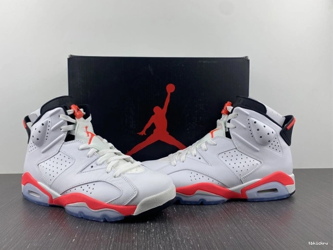 Cheap TBK Infrared Retro Jordan (2014) White 384664-123 6 0709